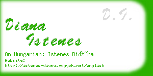 diana istenes business card